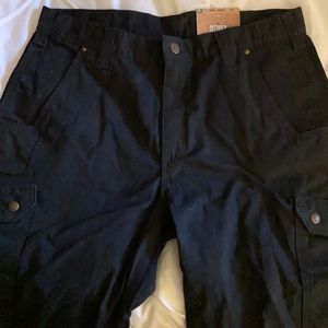 Carhartt Relaxed Fit RipstopCargo Work Short. 34Wx11L, Black.